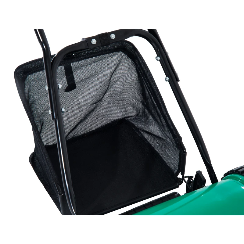 Cortacesped Manual Segadora Cortadora Cesped 48.5x34.5x23.5cm Bolsa 25L 2 Ruedas