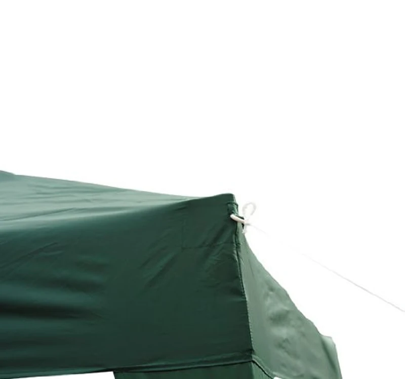 Carpa 3x4,5m Plegable en Acordeon 3 Paneles Laterales Verde Pabellon Gazebo Cenador