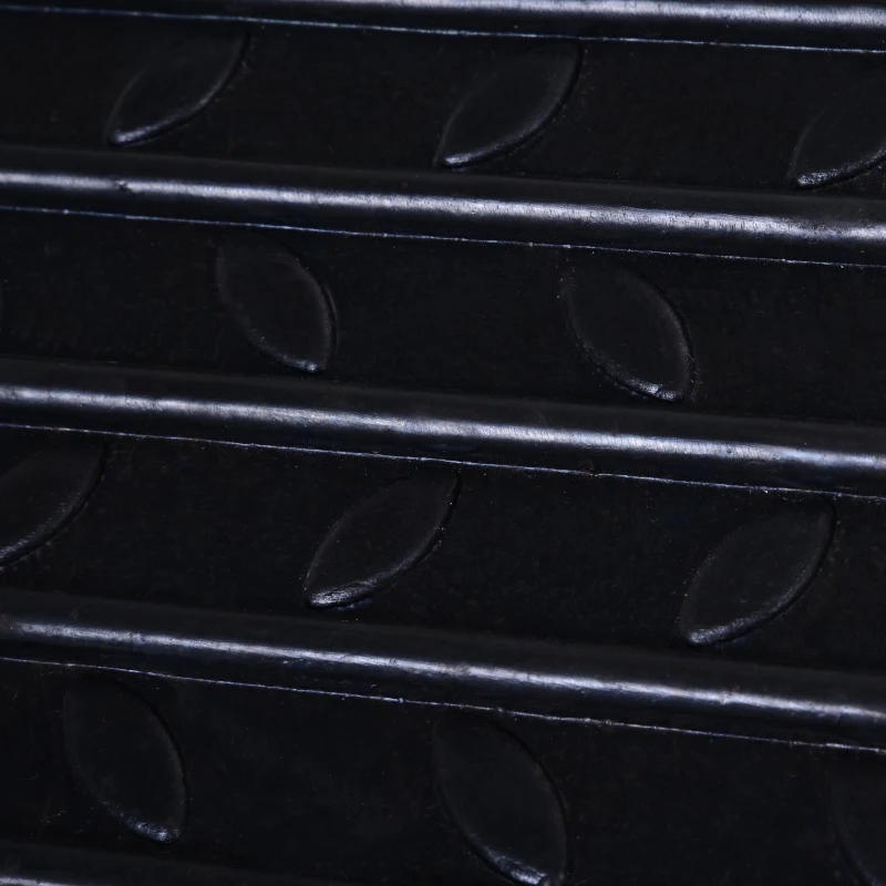 Set de 2 Rampas  para Coche de Caucho Par de Rampas Portátiles de AUTO Hasta 30 Toneladas para Remolques Scooters Carretillas 49x31x10cm