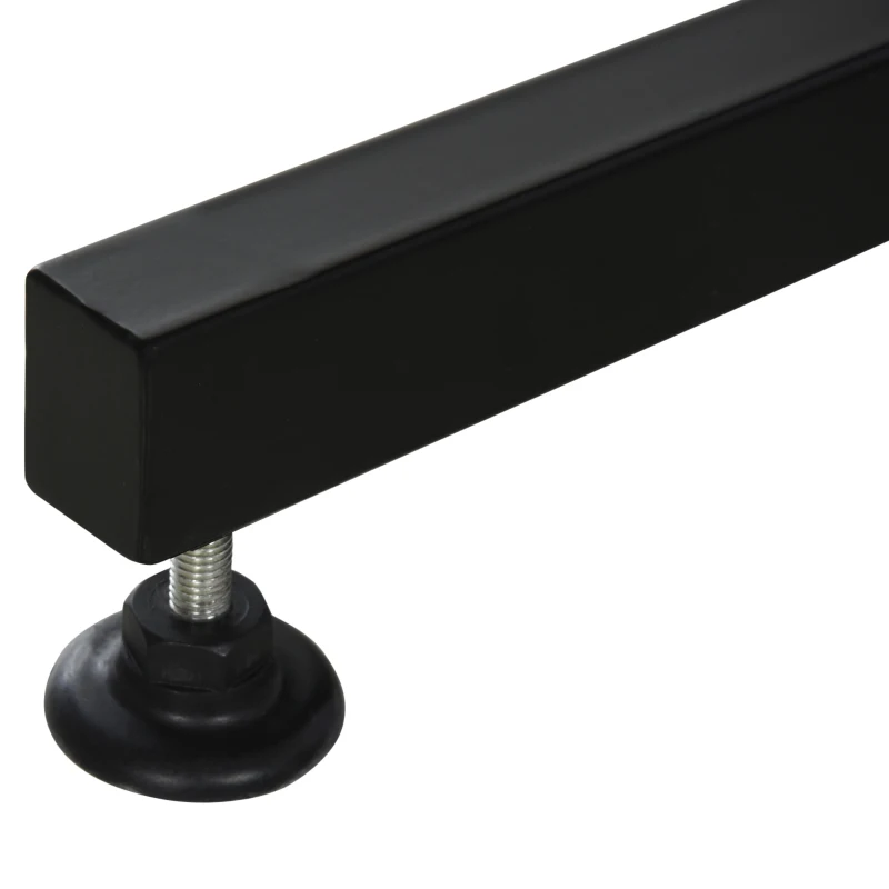 PawHut Mesa Plegable de Aseo para Mascotas Mesa Antideslizante de Peluquería para Gatos y Perros con Brazo y Barra Ajustables en Altura y Correa Φ70x1,8x75-100 cm Negro