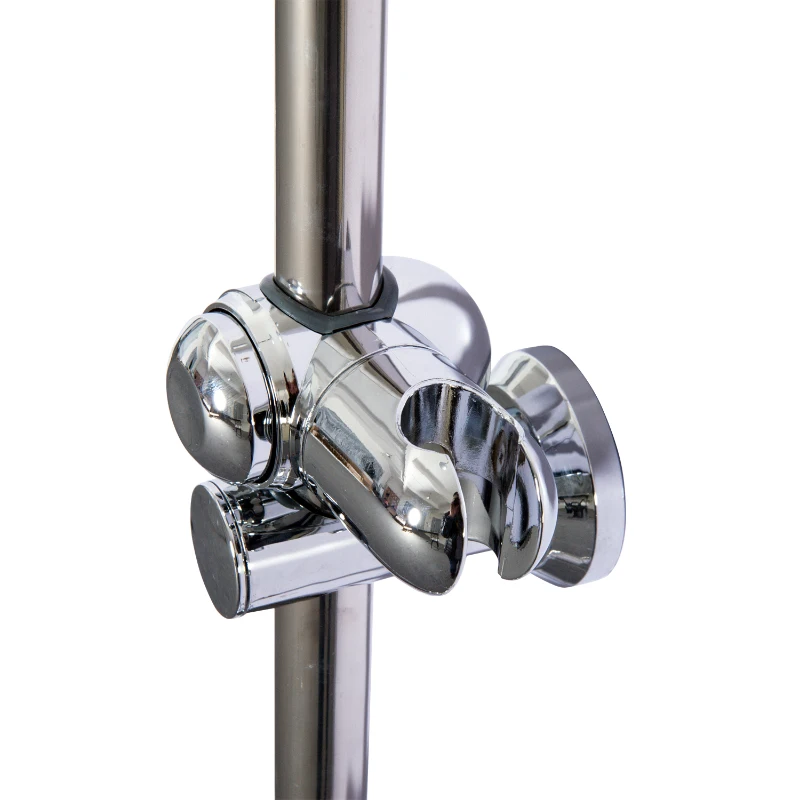 kleankin Sistema de Ducha Conjunto Columna Ducha con Barra Ducha Set Inversor Acero Inox Cromado