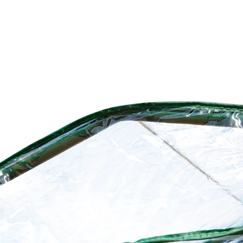 Outsunny Invernadero de Jardín Vertical 69x49x193cm con 5 Estantes Vivero Casero para Plantas y Cultivos con Cubierta Transparente PVC y Acero Verde