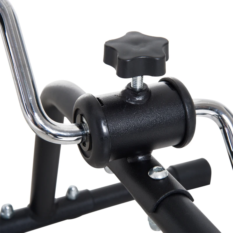 HOMCOM Minibicicleta Estática Pedalier Aparato de Ejercicios Brazos y Piernas Resistencia Ajustable 40x47x35cm Acero