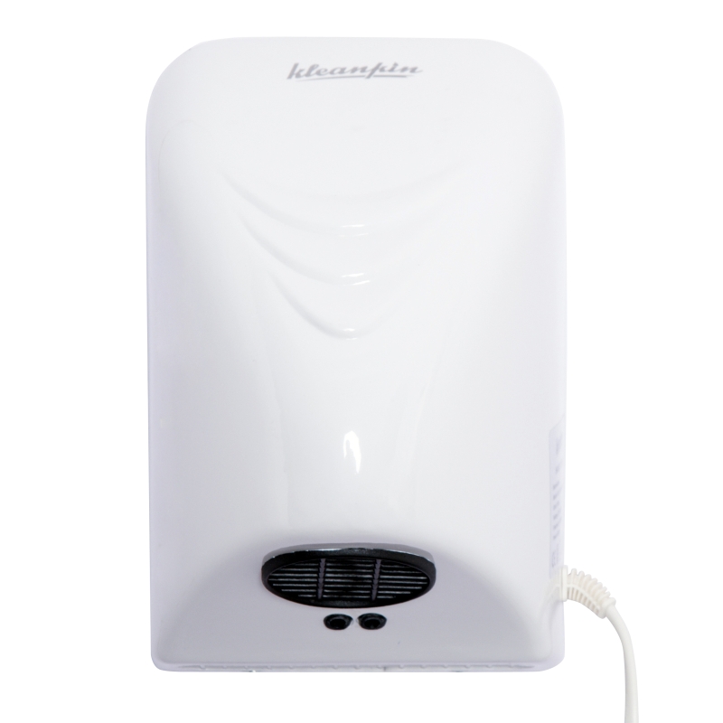 kleankin Secador de Manos Electrónico Automático con Sensor Montaje en Pared 850W Contra Sobrecalentamiento Aire Caliente 20.5x13.5x29cm