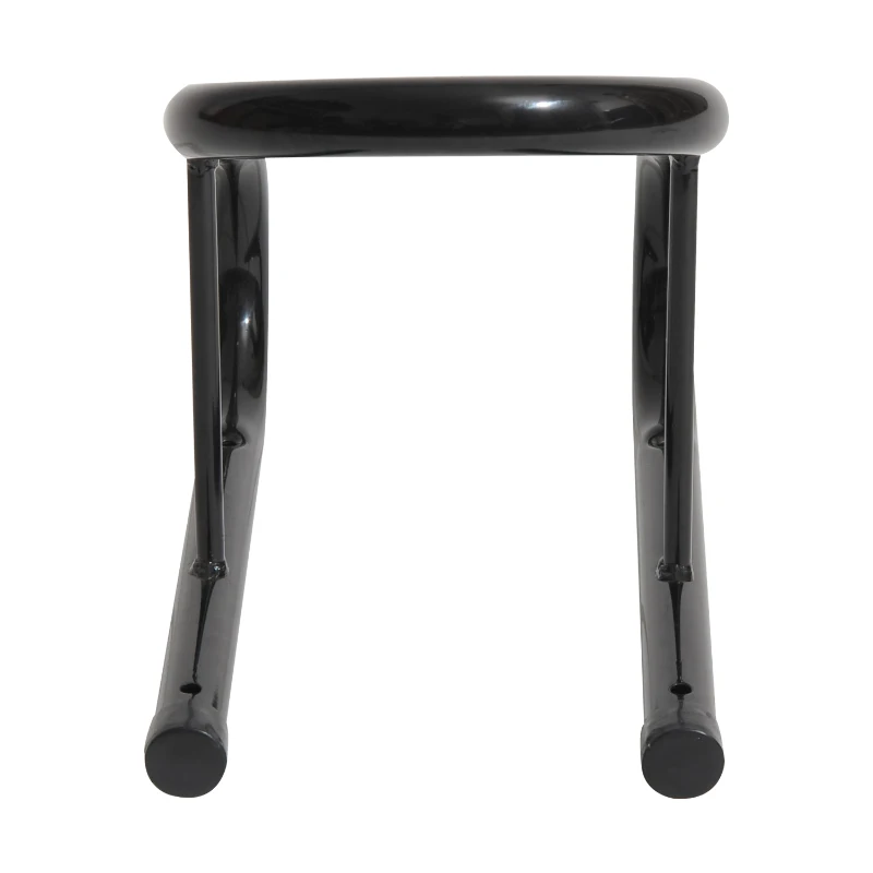 HOMCOM Caballete Soporte Delantero Portátil y Móvil para Aparcamiento de Moto y Reparación 32x20x26cm Color Negro y Material de Acero