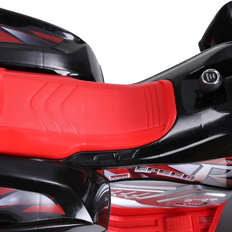 HOMCOM Quad Eléctrico Infantil Coche Eléctrico Cuatrimoto Niño Batería 12V Con Altavoces y Música Carga 40kg