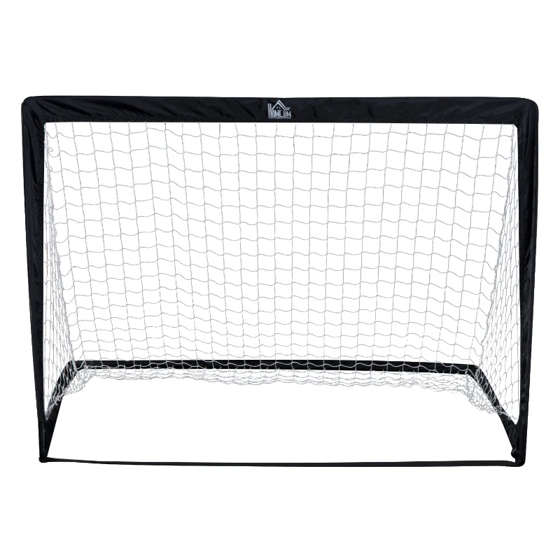 HOMCOM Juego de 2 Porterías de Fútbol Mini Pop Up Plegables y Portátil para Niños y Adultos Incluye Bolsa de Transporte 122x80x91cm