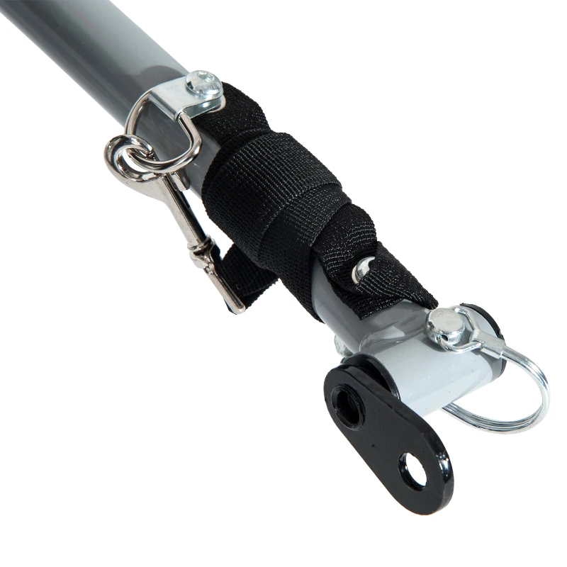 HOMCOM Child Bike Carrier, 2-Seater-Grey