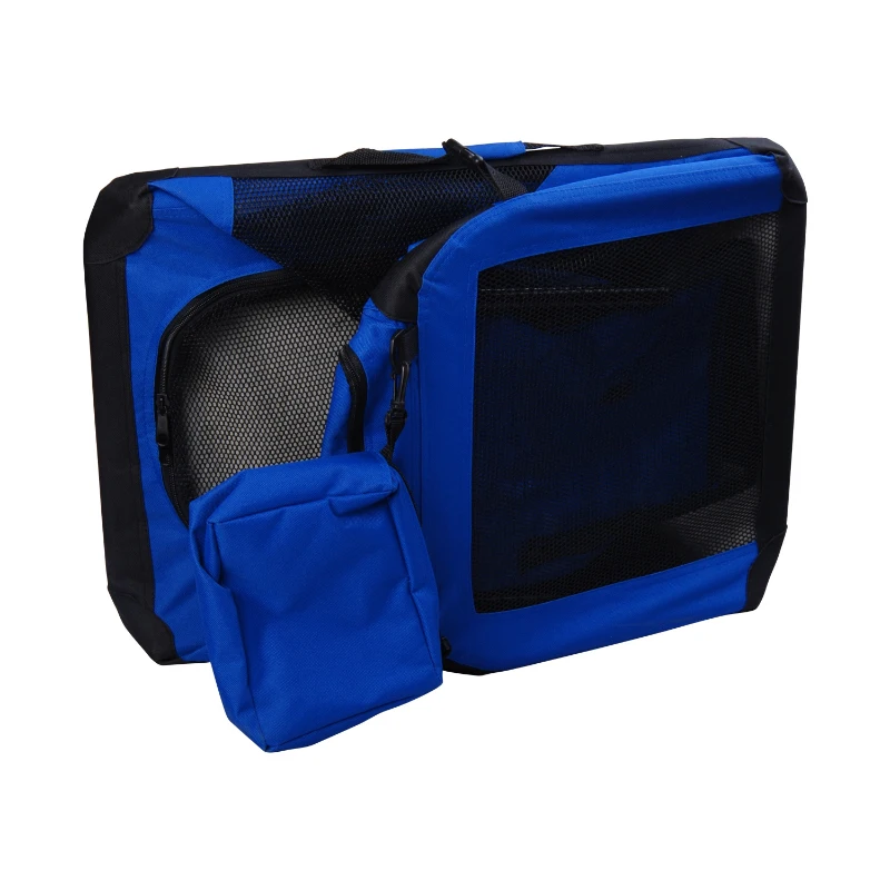 PawHut® Bolsa de Transporte Perros Gatos Mascotas Viaje Tubo de Acero 4 Entradas 70x52x52cm