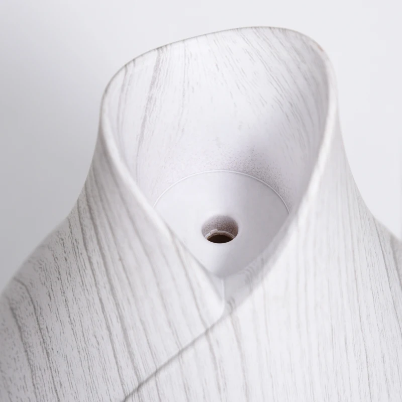 HOMCOM Difusor de Aroma 300ml Humidificador Ultrasónico Aromaterapia con 7 Colores LED y Temporizador Apagado Automático para Oficina Hogar Ø16,5 x 22 cm Blanco