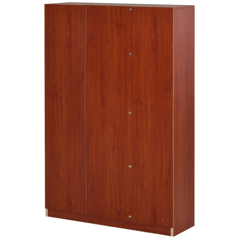 HOMCOM Zapatero Original y Paragüero Organizador para la entrada tipo recibidor con 1 puerta y 3 cajones de Nogal 80x24x120cm