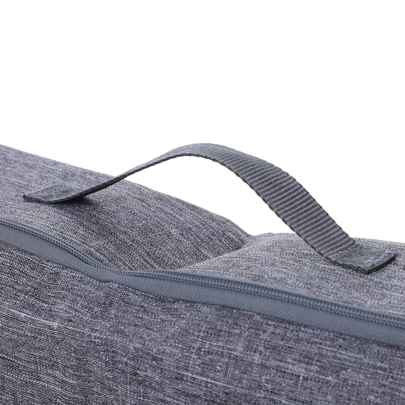 PawHut Arenero Plegable Portátil para Gatos Aseo Gatos con Asa y Cremallera 45x35x12 cm Gris Tela Oxford