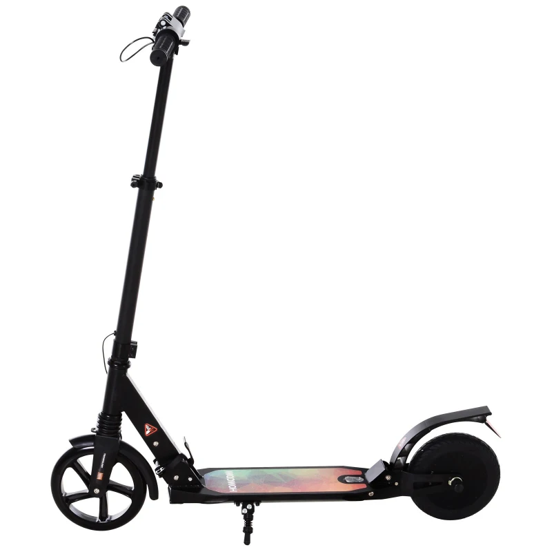 HOMCOM Patinete Eléctrico para Mayores de 14 Años E-Scooter Plegable Manillar Ajustable 12 km/h Batería Recargable 22,6V Monopatín 150W Carga 100kg