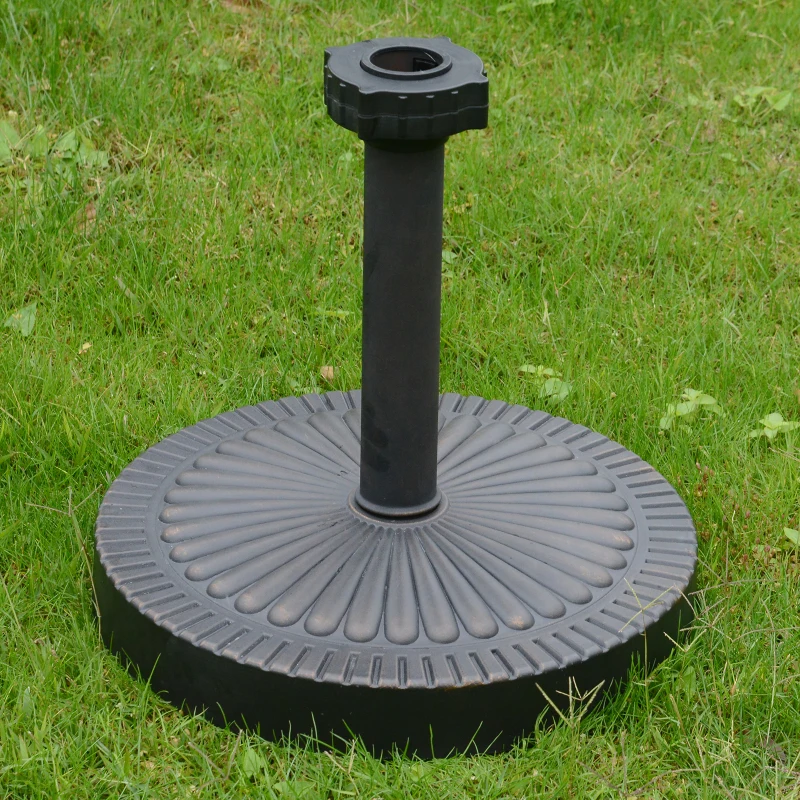 Outsunny Umbrella Base Parasol Stand Holder Garden Standing Patio Outdoor Round Bronze