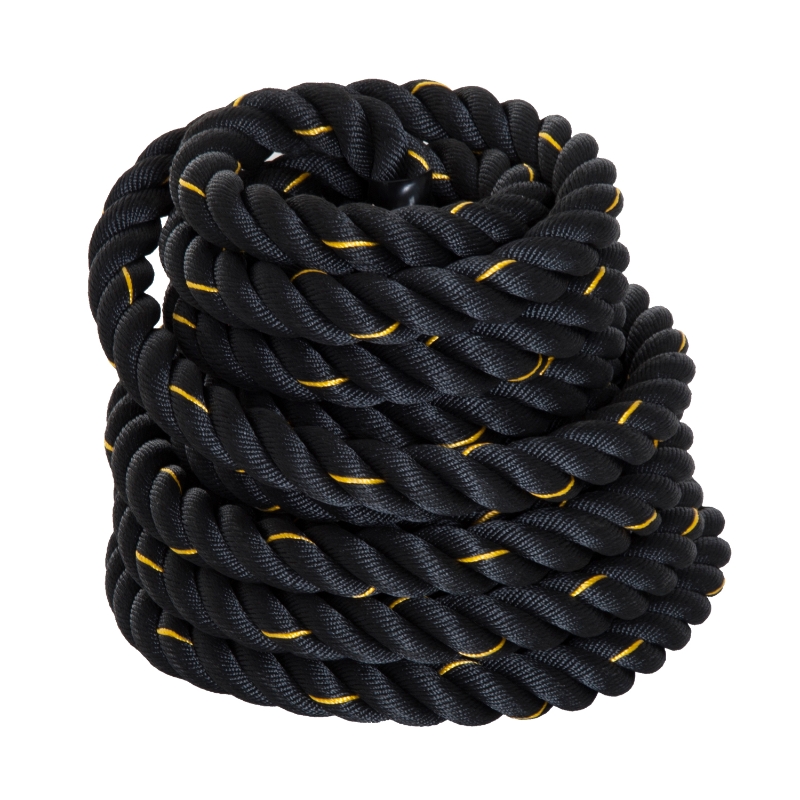 HomCom Cuerda de Batalla Battle Rope para Ejercicio y Formación de Fitness y Crossfit diametros 38mm Longitud 9m
