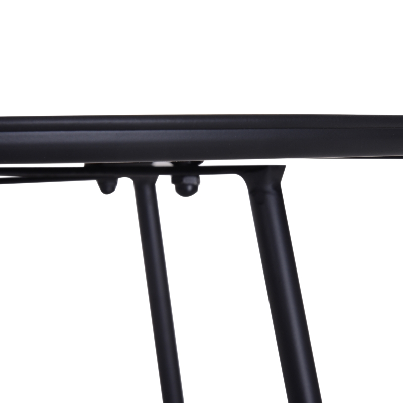 HOMCOM Mesa de Centro Metálica Mesita Café Redonda Minimalista Creativa Estructura Metálica para Salón Comedor Hierro ∅62x55cm