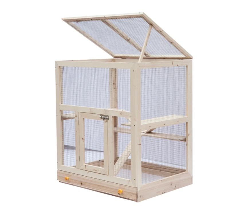 Jaula Madera 75x60x90cm Roedores Pequeños Hamster Raton Conejo Chinchilla