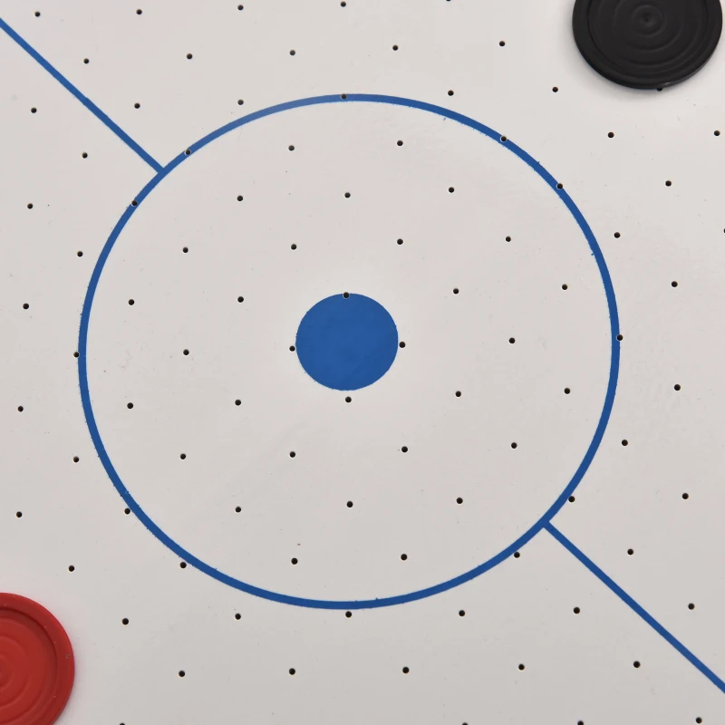 HOMCOM Mini Mesa de Hockey de Aire Juego de Hockey sobre Hielo con Ventilador para Fiesta Doméstico Portátil y Divertido Mayores de 8 Años 72,5x40x10,5 cm Azul