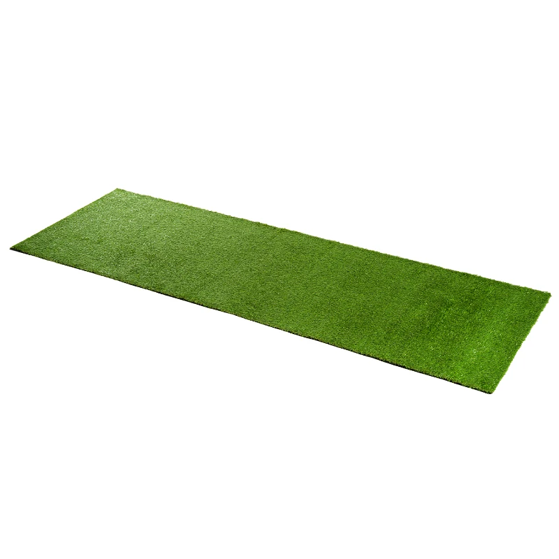 Outsunny Set de 3 Rollos Césped Artificial para Jardín 3x1m 20mm Estera de Hierba Sintética para Terraza Alfombra de Césped Tacto Cómodo Reciclable Interior