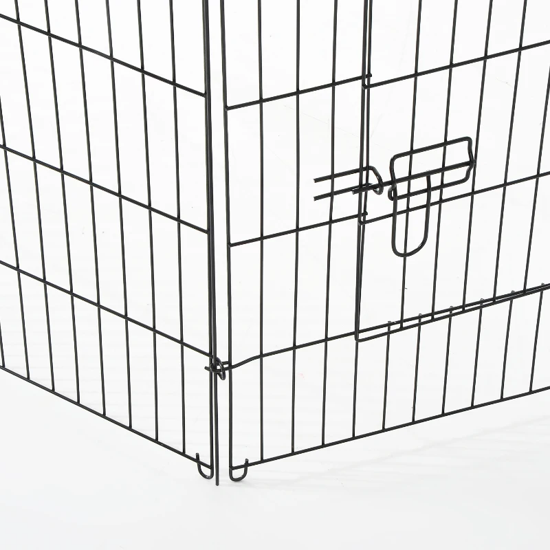 PawHut® parque perros jaula plegable mascotas cerca entrenamiento cachorros 8 vallas 71x122cm