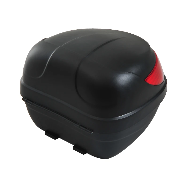 HOMCOM Baul de Moto Maleta 35L + Llaves y Accesorios Equipaje Motos Caja Topbox Topcase