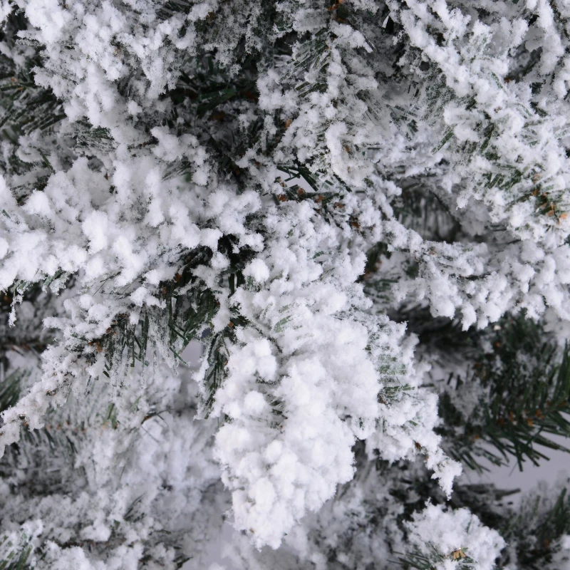 HOMCOM Árbol de Navidad a La Mitad ∅115x180cm Artificial Árbol de Pino Decoración Navideña con Soporte Metálico de 3 Pies 472 Ramas Verde PVC