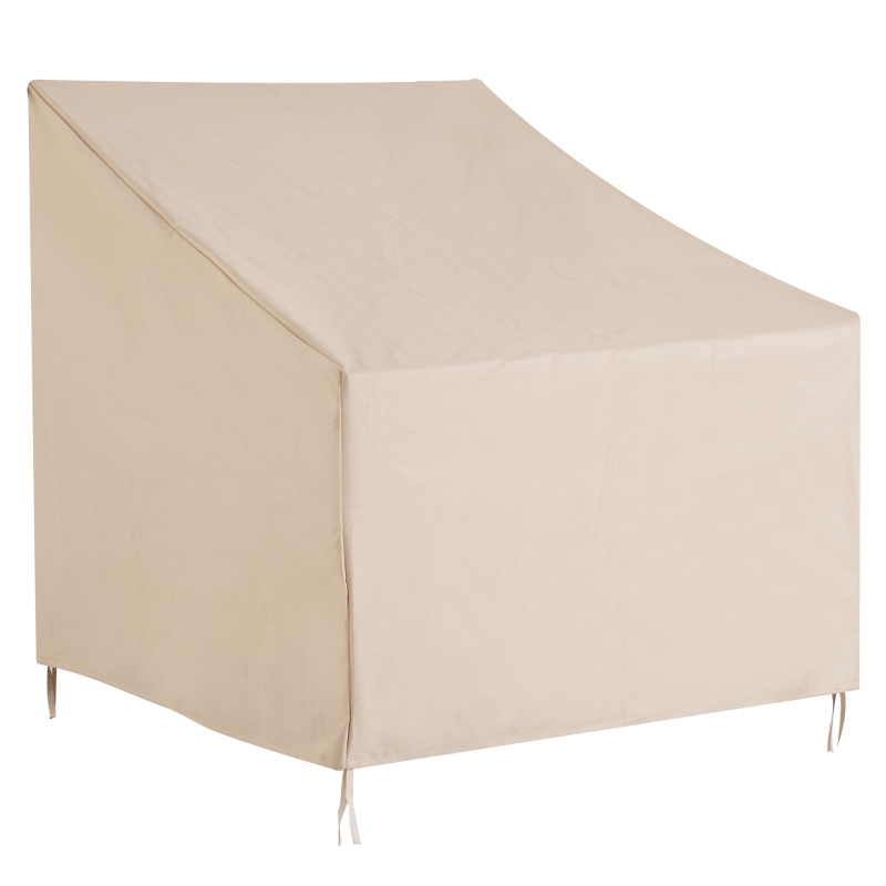 Outsunny Funda Protectora para Sillas Cubierta de Muebles Sillón Impermeable Exterior Jardín Protección contra Lluvia y Sol 68x87x77cm