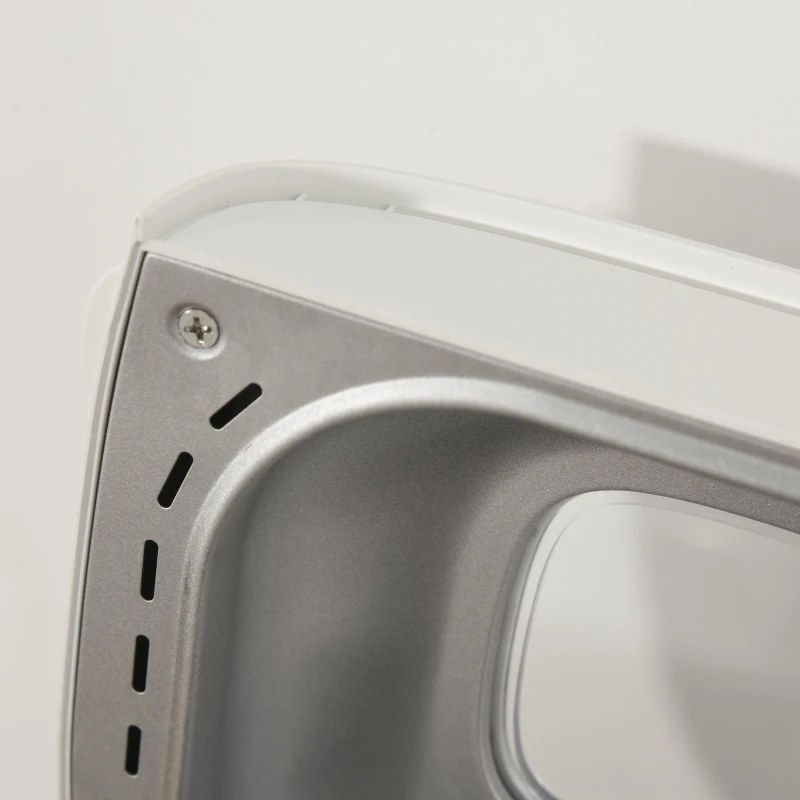 HOMCOM Panificadora Automática con 11 Programas para Pan y Dulces con Pantalla LCD Temporizador Programable Inicio 13 Horas Acero Inoxidable 29,6x23,3x29,2 cm Blanco