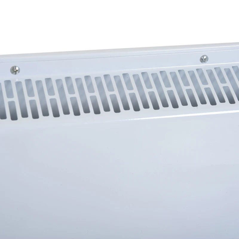 HOMCOM Radiador eléctrico Calefactor con Ruedas Convector de Pared/Pie con Pantalla Táctil Temporizador y Control Remoto 2 Niveles Calor 1000/2000W