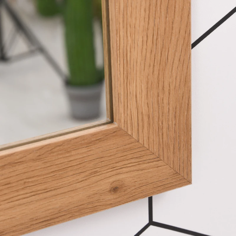 HOMCOM Espejo de Baño Montado en la Pared con Diseño de Puerta Corrediza de Granero para Aseo Maquillaje y Afeitado 84x2x74 cm Madera y Negro