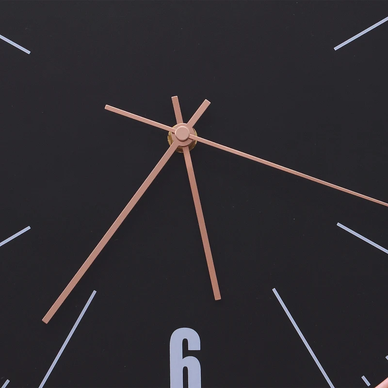 HOMCOM Reloj de Pared Silencioso y Moderno 30x30x4.5cm Decorativa Acrílico Resistente y Marco Plástico