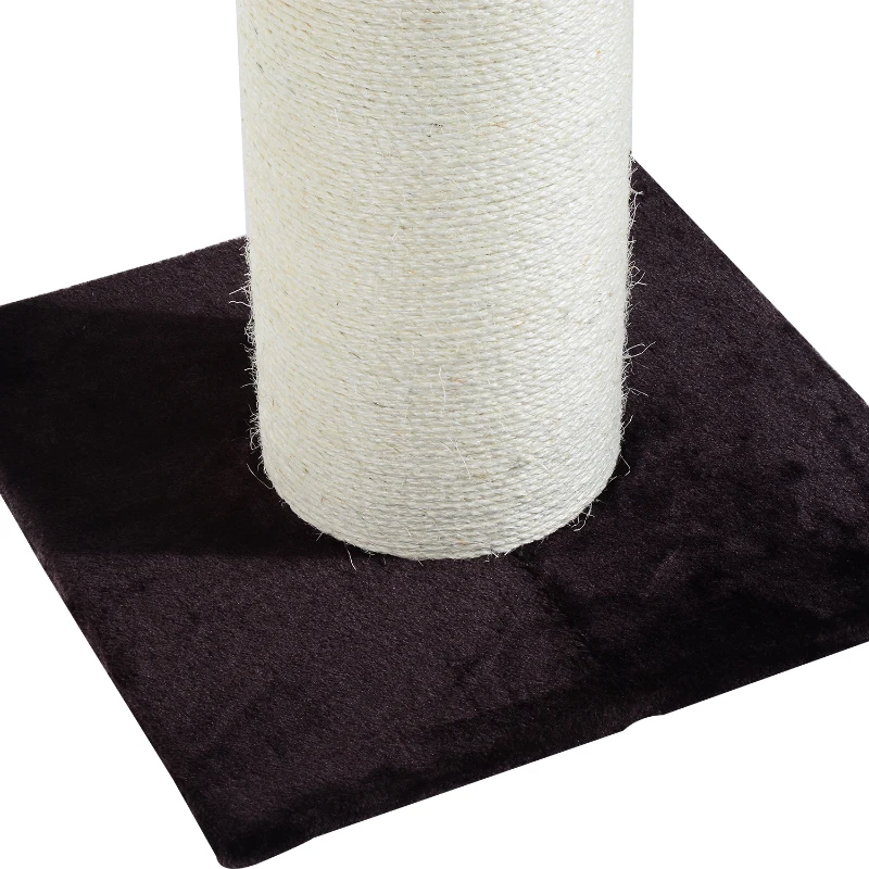 PawHut Rascador para Gatos Altura 72cm Rascadores Arbol Poste Juego Arañar Cafe