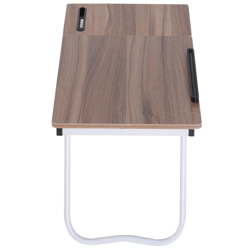 Vinsetto Mesa de Ordenador Portátil Plegable Soporte Escritorio de Regazo Inclinable Bandeja de Cama Ajustable 64x36x27cm Estación de Trabajo para Cama Sofá Bandeja Leyendo