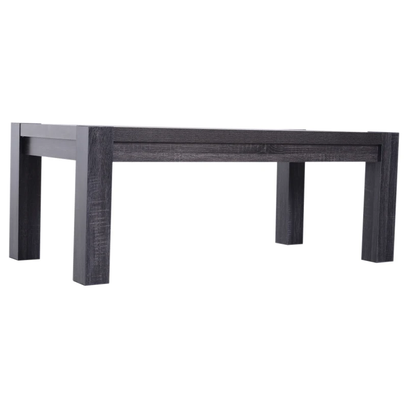 HOMCOM Mesa de Centro Mesita Café Mueble Salón Comedor Mesa Auxiliar Madera Mesa para Sofá Sala de Estar 120x59x45cm