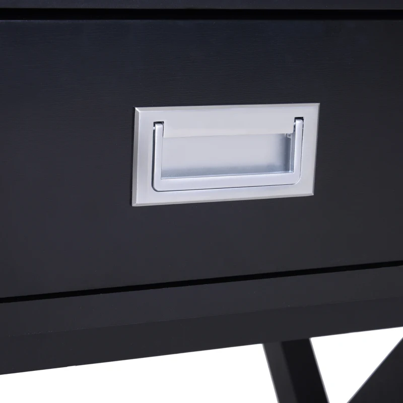 HOMCOM Mesita de Noche Nórdica 1 Cajón Comoda Cajonera Mesilla Mueble para Dormitorio Armario Almacenamiento 40x40x55cm Madera