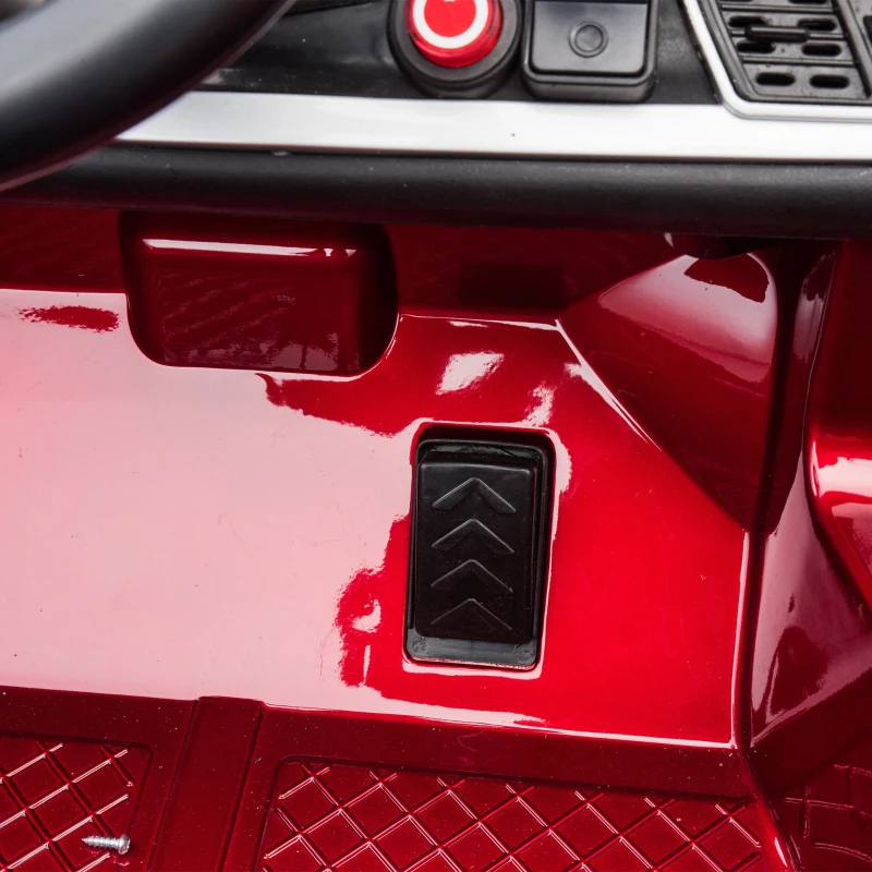 HOMCOM Coche Eléctrico para Niño +3 Años Audi Q5 con Mando a Distancia MP3 Luces y Sonidos Apertura de Puerta 116x75x56cm Carga 30kg Rojo