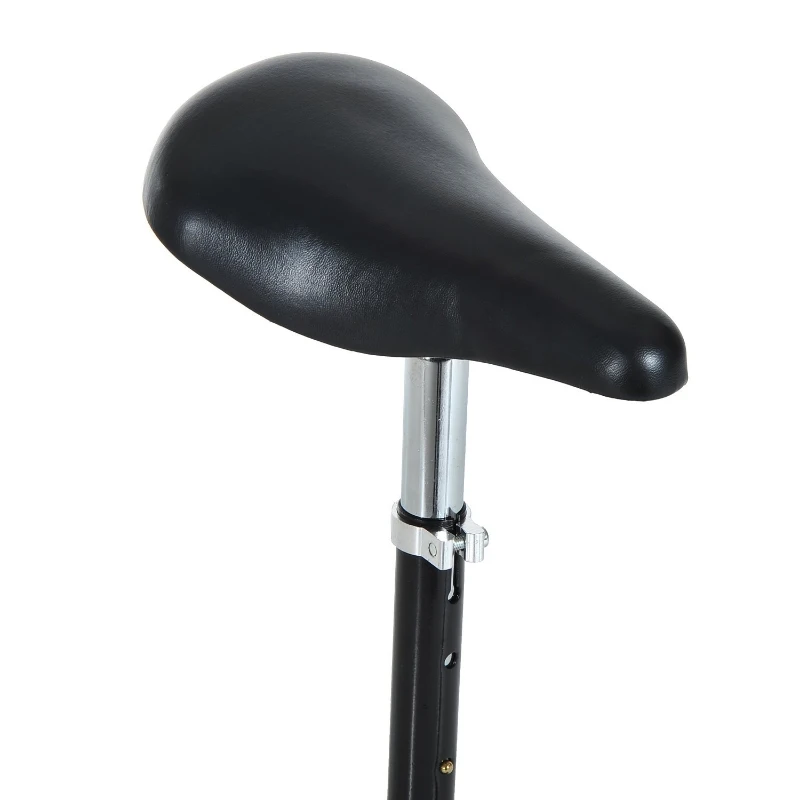 HOMCOM Patinete Eléctrico Plegable para Niños y Adolescentes  E-Scooter con Manillar y Asiento Ajustable Freno Pie 79x37x99cm Rojo