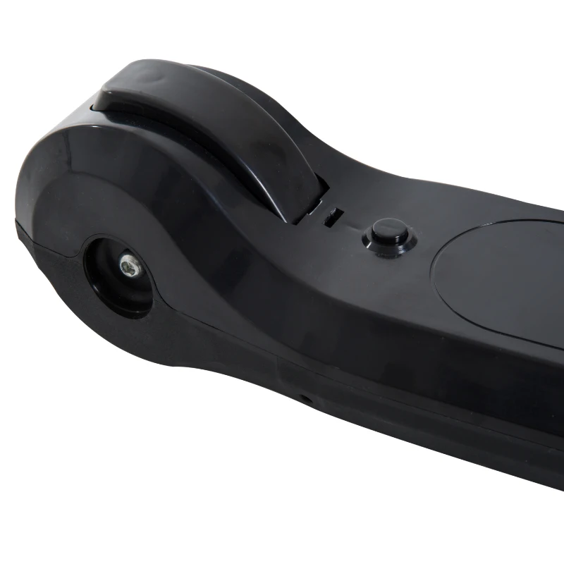 HOMCOM Patinete Eléctrico Niño 7-14 Años Scooter Manopatín Niño con Manillar Ajustable Plegable con Doble Freno Carga 45kg 70x34x70-84cm Estructura Aluminio Negro