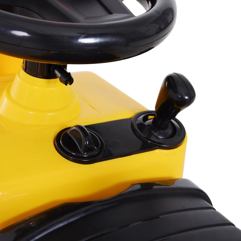 HOMCOM Correpasillos Excavadora para Niños Tractor Infantil que Funciona de verdad para mayores de 3 años