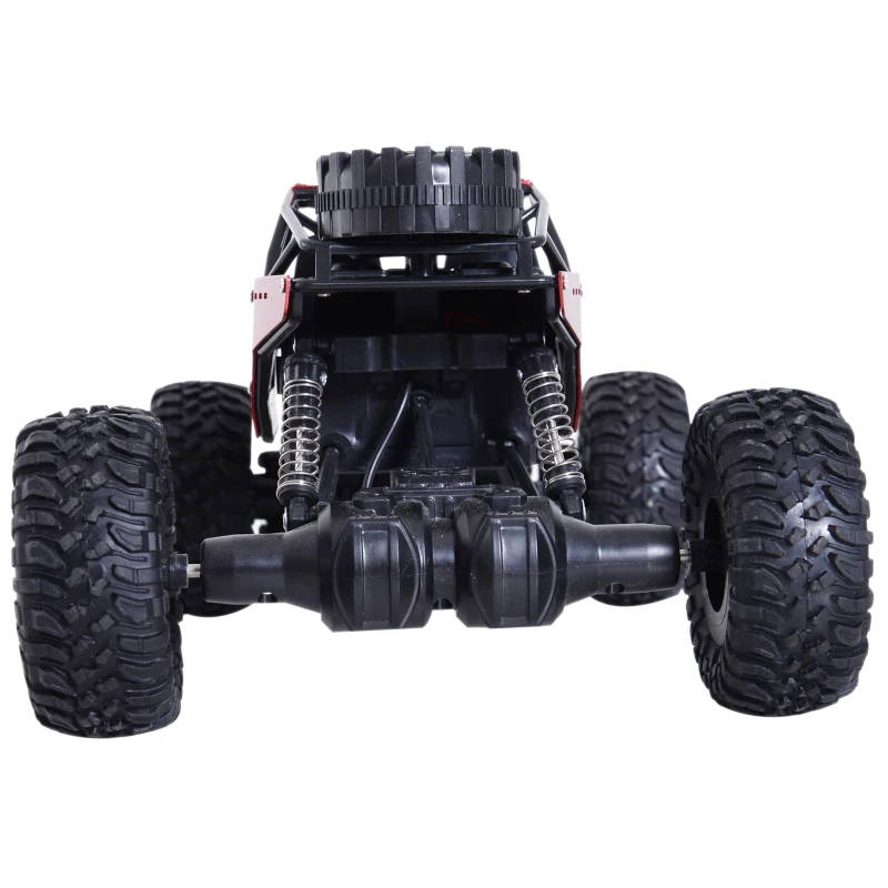 RC Coche Crawler Todoterreno 4x4 2.4GHz Coche Teledirigido Juguete Radiocontrol 1:16 20km/h para Niños +3 Años Rojo