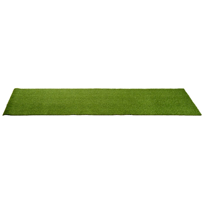 Outsunny Césped Artificial Rollo para Jardín 3 Rollos / Set Terraza Hierba Artificial para Exterior Reciclable Tacto Cómodo Fácil de Limpiar y Guardar 3x1m