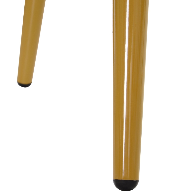 HOMCOM HOMCOM Mesa de Centro Nordico Mesa Auxiliar Redonda de Cocina Comedor Salon Mesa Cafe 60x55cm MDF y Acero Blanco