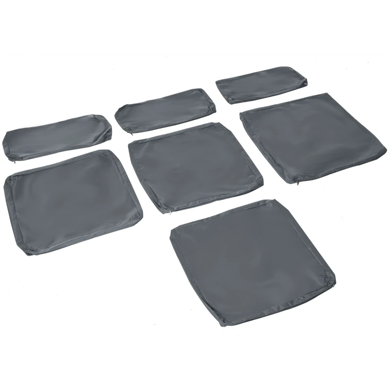 Outsunny Rattan Garden Wicker Patio Furniture Cushion Cover Sofa Cover