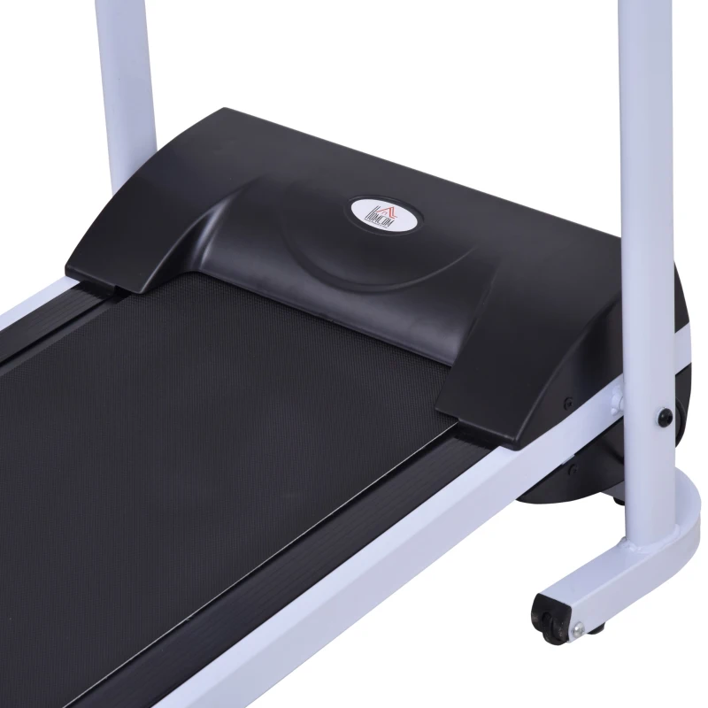 HOMCOM Cinta de Andar y Correr Eléctrica Plegable con 9 Programas Motorizado Pantalla LCD Pendiente Ajustable Velocidad 1-6 km/h Máquina de Correr 60x133x117 cm Negro