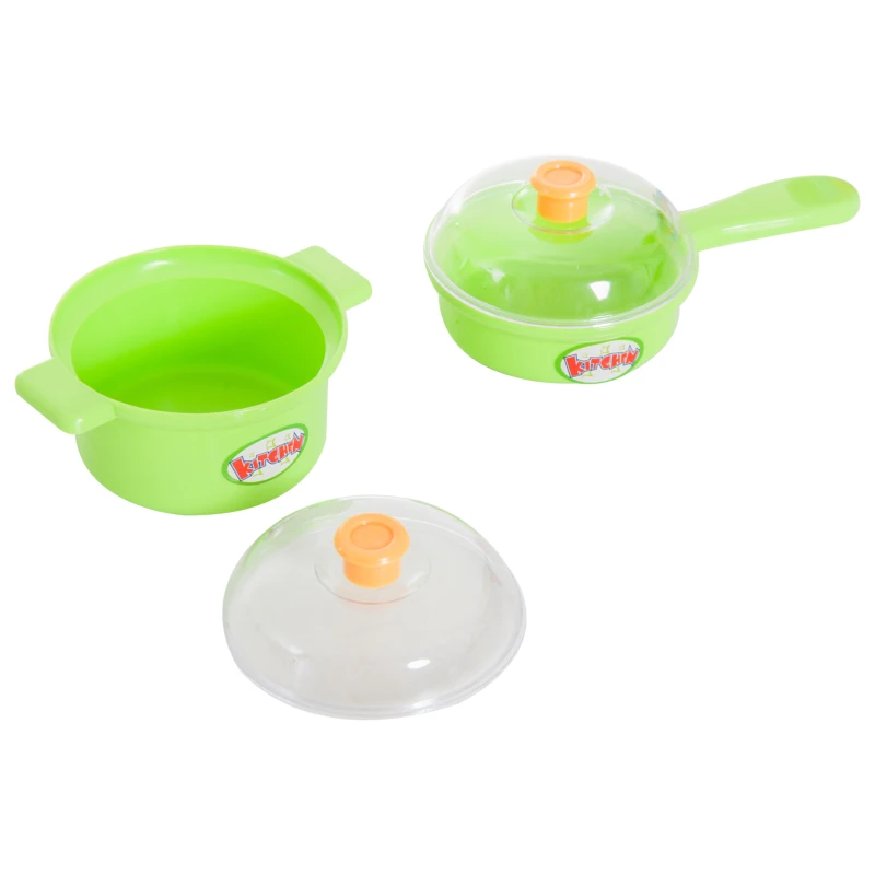 HOMCOM Cocina de Juguete Cocinita con Luz Sonido y 12 Accesorios Juego para Cocinar para Niños +3 Años 46x30x67cm PP