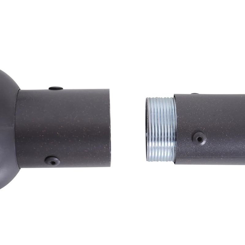 Outsunny® Sombrilla Grande 4.6m Parasol Doble Sombrilla Jardín con Manivela Manual Impermeable y Protección Solar UV para Terraza Playa Piscina Patio Acero