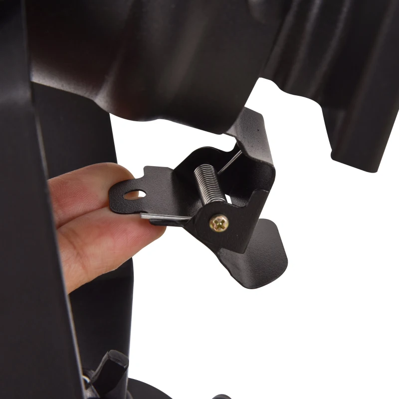 HOMCOM Lámpara de Pie con Trípode Lámpara de Suelo para Sala Dormitorio Escritorio Ajustable en Altura Diseño Industrial 63x63x100-140 cm