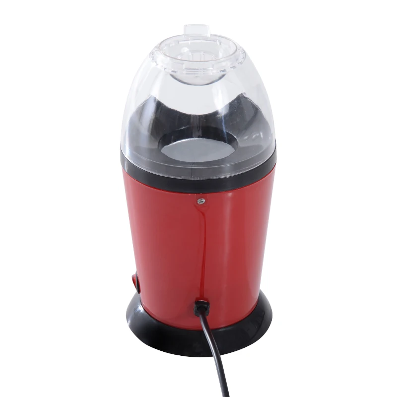 Palomitero Maquina de Palomitas de Maíz Portátil 1200w 15x14x17,5cm Color Rojo Aluminio