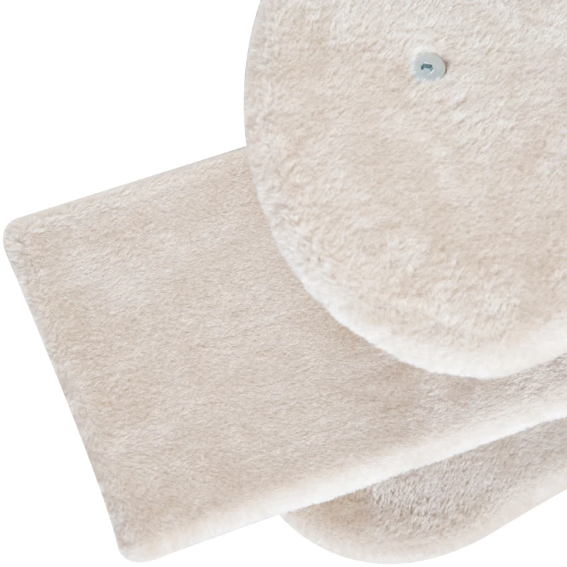 PawHut Árbol para gatos Juguete Rascador con Caseta Plataformas Centro de Juego para Arañar Jugar Dormir 48.5x48x69cm Tablero Aglomerado Cubierto de Felpa Sisal