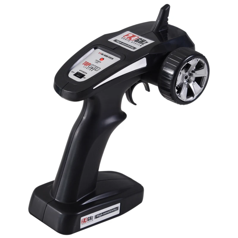 HOMCOM Coche Teledirigido 1:16 RC Coche Juguete Radio Control 15km/h Coche de Carreras con Luz para Niños +6 Años Regalo Perfecto